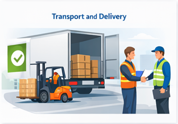 Utovar tereta, prijevoz i potvrda uspješne isporuke